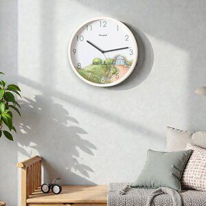 12 Inch Non Ticking Wall Clock Modern Home & Office Décor